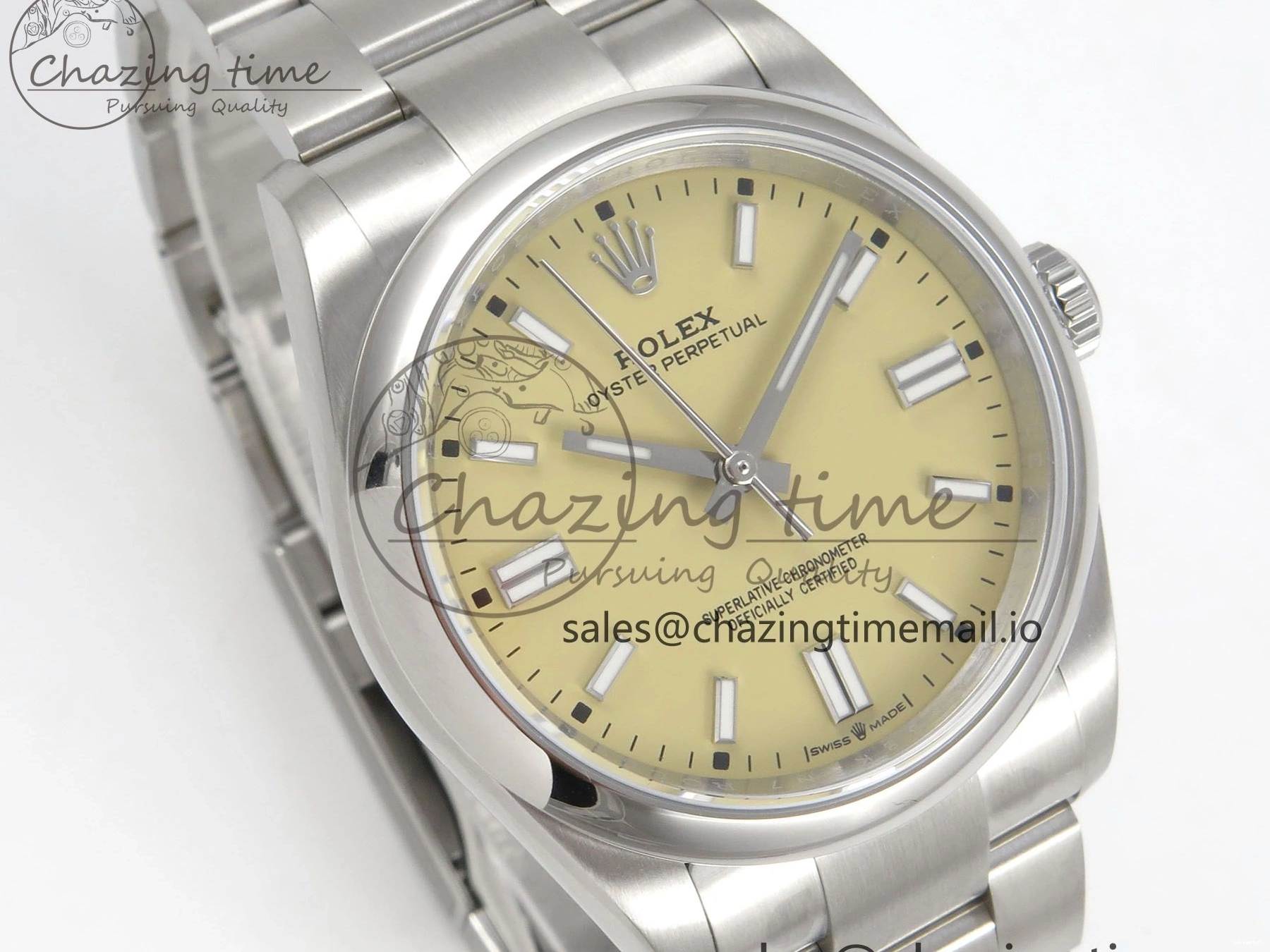 2025 904L Pistachio 36mm Edition KRF Best Beige Perpetual Oyster 126000 A2824 Dial Steel 1:1 0524
